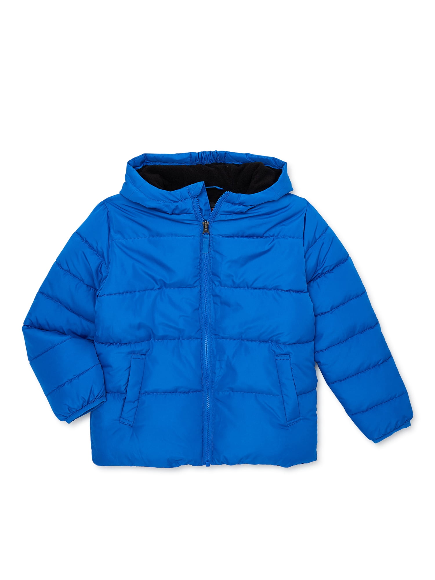 Swiss Tech Boys Winter Puffer Jacket with Hood, Sizes 4-18 & Husky