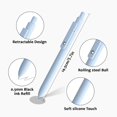 thumbnail image 3 of shiyou-Retractable Gel Pens,7 Pcs 0.5mm Japanese Black Ink Fine Point Morandi Pens for Writing Smooth,Cute Office School Supplies Stationery Gifts for Women Men Stocking Stuffers (Style A), 3 of 4