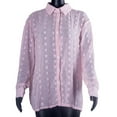 thumbnail image 4 of OAVQHLG3B Women Summer 3/4 Sleeve Tops, Trendy Button Down V-Neck Tunic Shirt Spring Autumn Floral Loose Fit Casual Blouse, 4 of 5