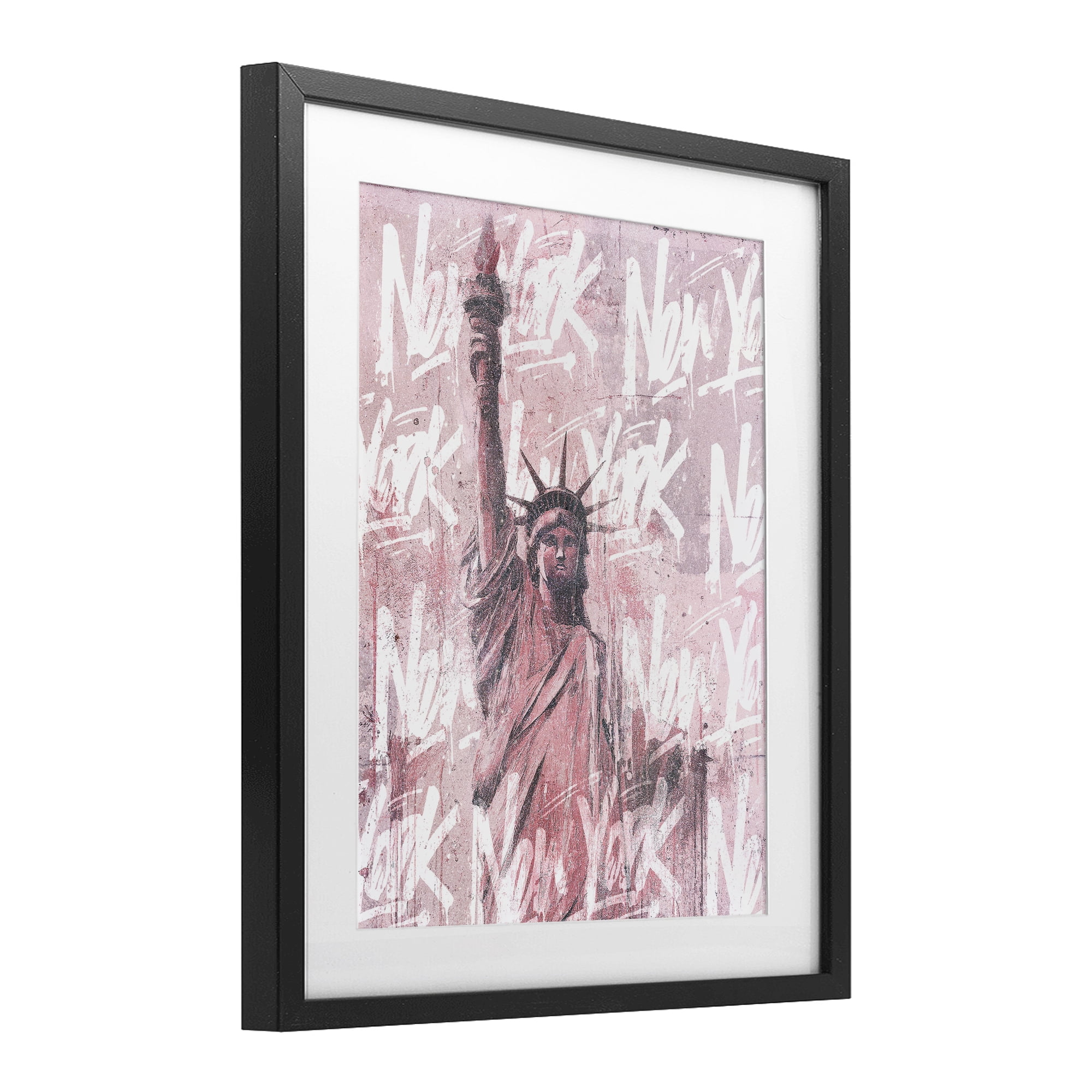 Stupell Industries Sparkle Of The City Statue Black Framed Print Under Glass, design by Svetlana Aleynikova