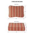 thumbnail image 4 of Greendale Home Fashions 24 x 24 in. Watermelon Stripe Premium 2-Piece Deep Seat Cushion Set, 4 of 9