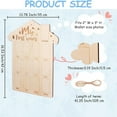thumbnail image 3 of MOQIN My FirstYear Photo Display Wood Board Babys First Year Photo Frame Board 1st Birthday Nursery Decorations For Boy Girl Baby Keepsake Gift, 3 of 8