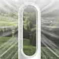 thumbnail image 4 of Bladeless Tower Fan, 1400W Fast Heating, 80° Oscillation, 8 Speeds, LED Display, Remote Control, Quiet for Bedroom, Kitchen, Office, 4 of 6