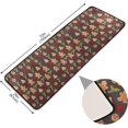 thumbnail image 2 of Christmas Gingerbread Pattern Hallway Runner Rug 2'x6' Kitchen Rug with Rubber Backing Biscuits Tree Holly Berry Non Slip Entryway Rug Runner Washable Soft Area Rug for Hallway Bedroom Kitchen Decor, 2 of 6