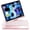 Rose Gold, variant on 360 Rotating Backlit Keyboard Cover with Trackpad & Pencil Slot for iPad Mini 6 / Mini 7 (A17 Pro),Rose Gold