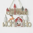 thumbnail image 5 of Letrero colgante navideño Letrero de madera para puerta Decoración navideña para pared de puerta Decoración para árbol de Navidad, 5 of 5