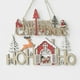 thumbnail image 5 of Signo colgante de Navidad puerta de madera señal de Navidad puerta decoración de la pared árbol de Navidad Afortunado Sencillez, 5 of 5
