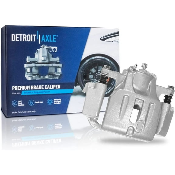 Detroit Axle - Front Right Brake Caliper w/Bracket Replacement for 2001 2002 2003 2004 2005 2006 2007 Toyota Highlander