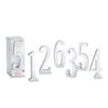 Silver Mirror Table Numbers (1-6), Great for Weddings