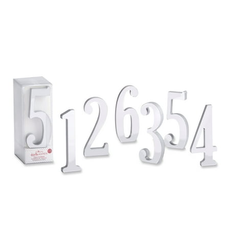 Silver Mirror Table Numbers (1-6), Great for Weddings