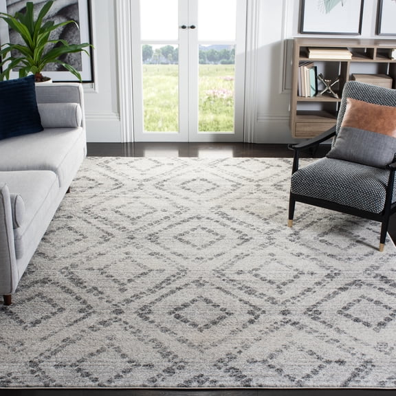 Safavieh Adirondack Lecia Geometric Area Rug, Light Gray/Gray, 8' x 10'