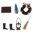 thumbnail image 1 of Escenas navideñas para casas de muñecas a escala 1:12. Accesorios de decoración navideña para casas de muñecas. Estilo 1, 1 of 7