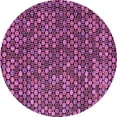 thumbnail image 1 of Ahgly Company Indoor Round Abstract Pink Modern Area Rugs, 8' Round, 1 of 4