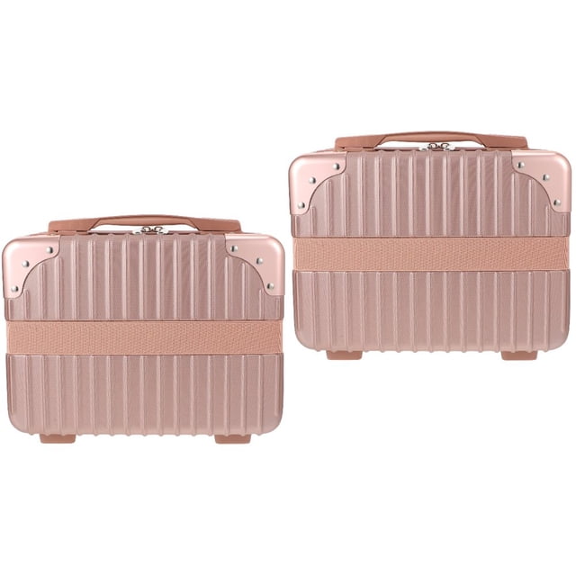 SUTENGDA 2 Count Tattoo Supply Case Small Makeup Luggage Suitcase Cosmetic Travel