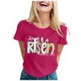 thumbnail image 1 of LUOGENLI T-shirts pour Femmes T-Shirt Décontracté Ample Col Rond / Haut à Manches Courtes pour Confort et Style T-shirts Amusants Graphiques Fête de la Saint-Patrick TG, 1 of 1