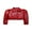 Red, variant on Sunisery Toddler Girls Motorcycle Jackets PU Faux Leather Coat Turn-Down Collar Long Sleeve Crop Tops Outerwear Coats