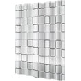 thumbnail image 1 of Protector de bañera, cortina de ducha impermeable de material Peva con imanes con peso y ojales de metal inoxidables, 180 cm x 200 cm, elegante decoración de baño, 1 of 5