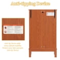 thumbnail image 5 of HIUU Small Curio Cabinets with Glass Doors,Small China Cabinets with Doors,Lighted Glass Display Cabinet with Lights(Oak), 5 of 9