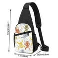 Coaee Cartoon Monkey for Crossbody Sling Backpack Sling Bag Travel