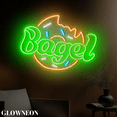 thumbnail image 2 of Glowneon Bagels Led Sign, Poland Bagel Neon Decor, Bagel Bread Lights, 2 of 5