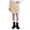 Khaki, variant on Girl's Utility Cargo Mini Skirt with Asymmetrical Hem & Side Pockets - Trendy Khaki Skort for School & Weekend Adventures