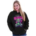 thumbnail image 3 of Cool Urban No Worries Teddy Bear Hoodie Sweatshirt Women Men Brisco Brands S, 3 of 6