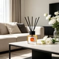 thumbnail image 3 of Lilixerw Reed Diffuser Kit, Citrus Fruit Scent Aroma Ornament with Rattan Sticks, for Closet, Bedroom, Washroom and Rest Space, Indoor Air Freshener Home Decoration, 1.97x1.97x2.76 inch, 3 of 6