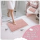 thumbnail image 2 of Alfombra de baño Yimobra, antideslizante, lavable, 80 x 50 cm, color rosa claro, 2 of 7