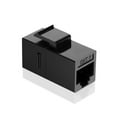 thumbnail image 3 of axGear CAT6 Inline Coupler Keystone RJ45 Female to Female Snap-In Jack - Black 10 PCS, 3 of 6