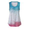 thumbnail image 3 of Playeras,Blusas y Tops,Ropa para Mujer Túnica camisetas sin mangas para las mujeres Camiseta de verano sin mangas con cuello redondo y estampado de verano para mujer (Grey, XL), 3 of 6