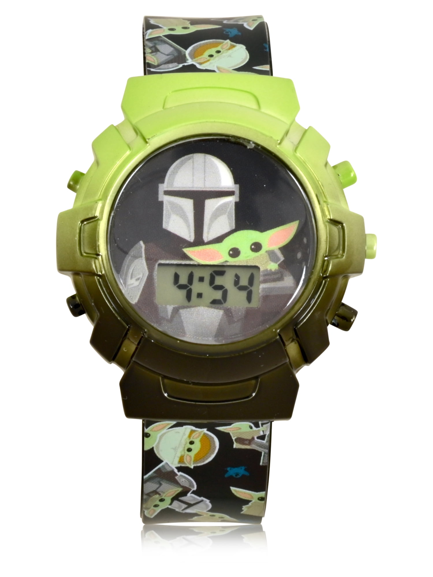 The Child Boys Metallic Flashing Gradient Light Up Dial Watch