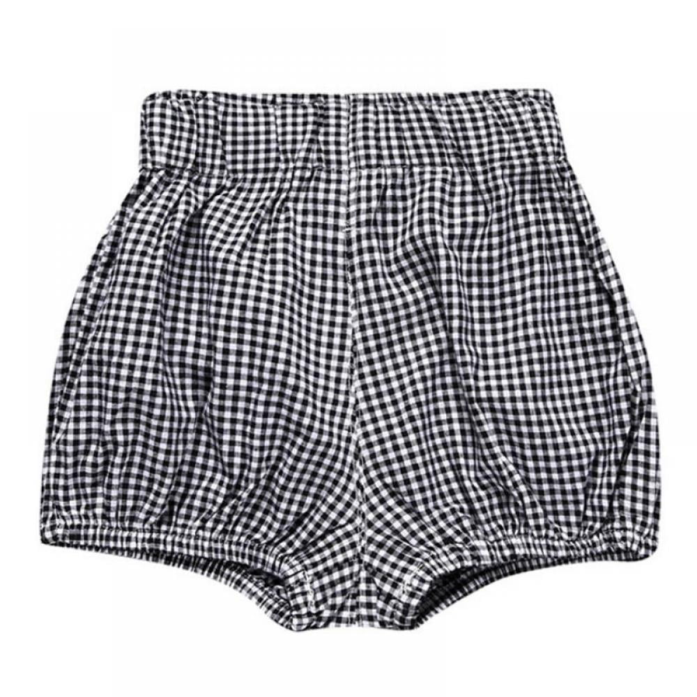Gueuusu Unisex Baby Girls Boys Cotton Linen Blend Bloomer Shorts Diaper Cover Loose Harem Shorts Clothes 
