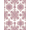Pink Purple, Pattern 1, variant on ODIKA 8'x10' Washable Area Rug Non-Slip Chair-Friendly Mat Vintage Ditsy Field Scroll Distressed Border Botanical Pink Boho Refined for Dining Room, Large Office, Lounge