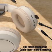 xjwjuw Bluetooth Headphones Wireless, Noise-Cancelling Stereo Sound, HiFi Foldable Over-Ear Headset, Bluetooth 5.4, HD Call, Music Playback, Comfortable for Travel and Gaming