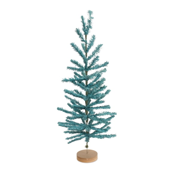 Melrose Artificial Pine Christmas Tree with Wood Base - 4' - Set of 2