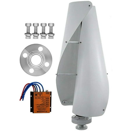 

Oukaning Axis Vertical Helix Maglev Wind Turbine Generator Kits 400W 12V MPPT Controller