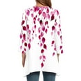 thumbnail image 5 of Rciityk 3/4 Length Sleeve Womens Tops Casual Round Neck Shirts Dressy Casual Tunic Tops Fashion Floral Printed Ladies Blouses, 5 of 7
