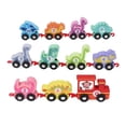 thumbnail image 3 of Dinosaur  Set, Cartoon Cute Dinosaur  Cars Building Blocks Toy  For Home, 3 of 8