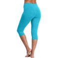 thumbnail image 4 of JGNGSHN Womens Soft Capri Leggings Lightweight Cropped Leggings 3/4 Stretch Capris Yoga Pants Sky Blue, 4 of 8