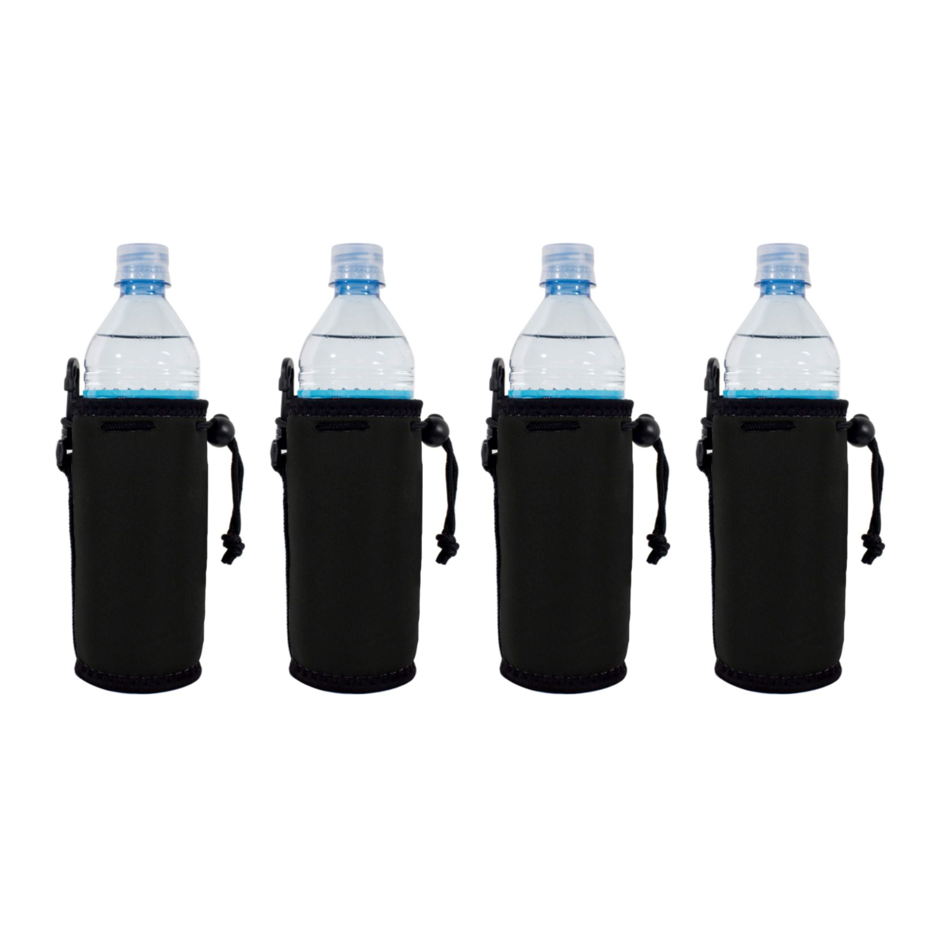 Blank Neoprene Water Bottle Coolie (4 Pack, Black) - Walmart.com