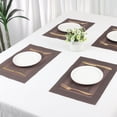 thumbnail image 7 of Unique Bargains Set of 6 Placemats for Kitchen Table Decor Brown, 7 of 7