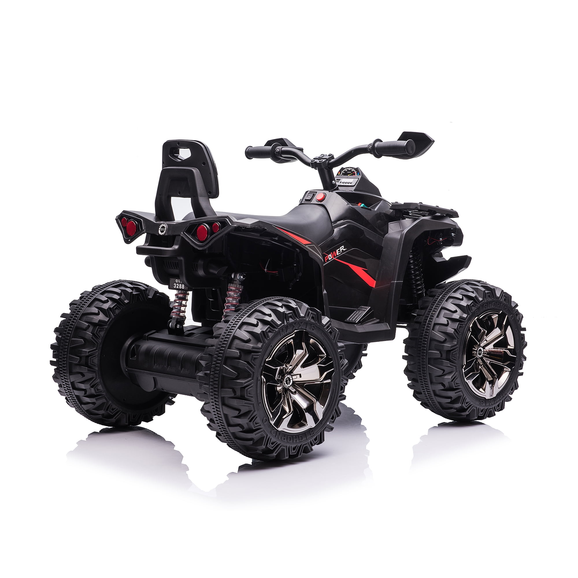 CIPACHO 24V Double Drive Kids UTV with 2.4G R/C, 4 Wheel Kids Ride-On ATV, Electric Car Toy with USB, MP3, Bluetooth, Black CIPACHO 24V Double Drive Kids UTV with 2.4G R/C, 4 Wheel Kids Ride-On ATV, Electric Car Toy with USB, MP3, Bluetooth, Black
