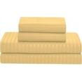 thumbnail image 5 of DNG Creations 3 Piece Box Stitched Striped Pattern Comforter 100% Egyptian Cotton Quilt Cover 800 TC All Season 550 GSM ( Oversized King Size ) Stripe Gold Colour, 5 of 5