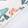 thumbnail image 5 of DriftAway Ada Lined Thermal Insulated Energy Saving Rod Pocket Window Curtain Single Swag Valance, 52" x 16" Plus 2" Header, Ivory Orange Teal, 5 of 6