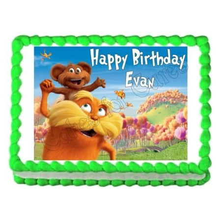 THE LORAX edible party cake topper decoration image frosting sheet