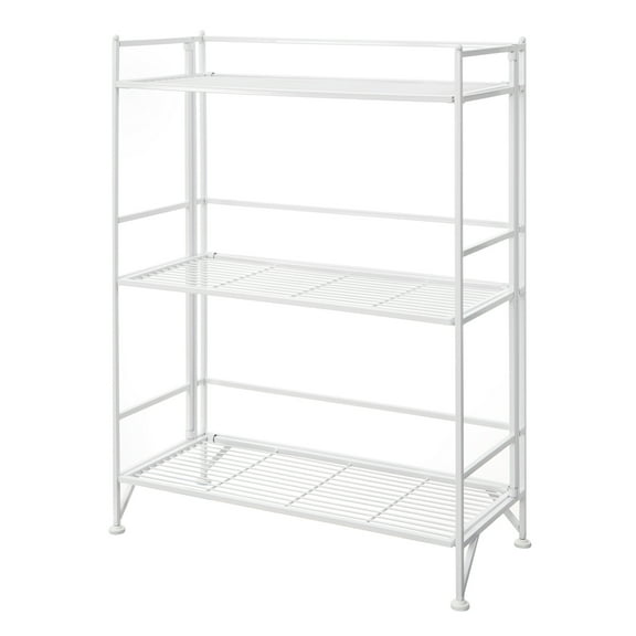 Convenience Concepts Designs2Go Metal Folding 3 Shelf Wide Bookcase