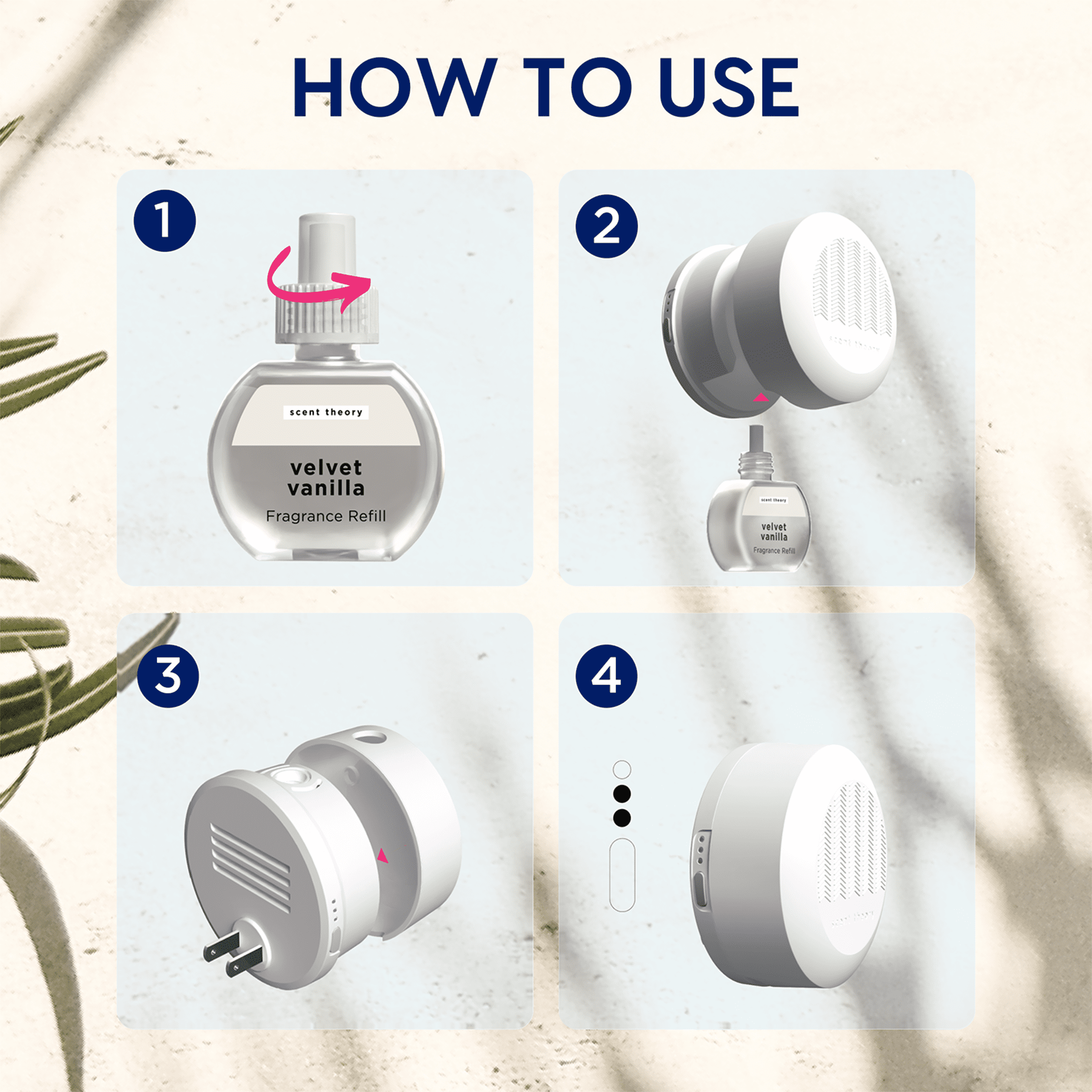 Scent Theory Fragrance Diffuser Starter Kit, Velvet Vanilla