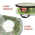 thumbnail image 3 of pdqouc Christmas Wreath Storage Bags Holiday Garland Storage Containers Waterproof Clear Storage Bags Zippered Bags with Reinforced Handles For Christmas Artificial Garland Decor, 3 of 9