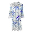 thumbnail image 4 of Cathalem Chemise pour Femmes Col Rond Manches Longues Tenue Tendance pour Femmes, Blanc P, 4 of 4
