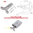 thumbnail image 1 of 10Pcs Plastic Auto T Bar Handle for Anderson Connector 10Pcs Anti-rust Anti-corrosive Protective Replacement 50A Connector Tool Accessories, 1 of 6